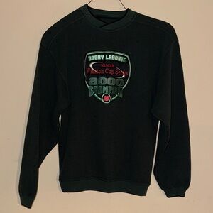 NASCAR Bobby Labonte 2000 Champion Black Green Crewneck Sweater No tag L Y2K VTG